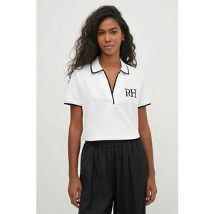 Pedro del Hierro tricou polo femei, culoarea alb, 4538933 imagine