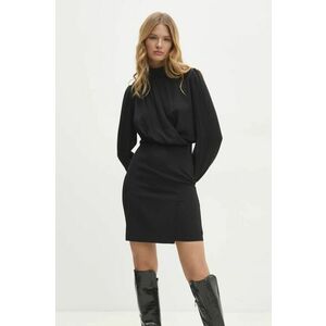 Answear Lab rochie culoarea negru, mini, mulata imagine