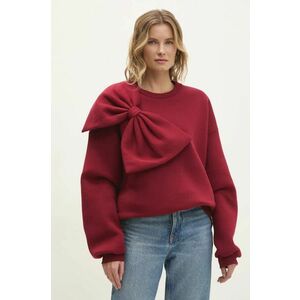 Answear Lab bluza femei, culoarea bordo, neted imagine