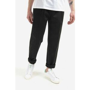 Neil Barett pantaloni Pleat Loose Extra Low bărbați, culoarea negru, drept BPA817.S010.01-black imagine