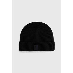 Neil Barett căciulă din amestec de lână FISHERMAN BEANIE culoarea negru, PBCP335.V9505.9600 imagine