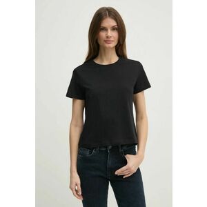 Sisley tricou din bumbac femei, culoarea negru imagine