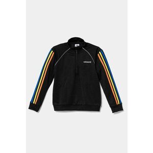 adidas Originals bluză copii culoarea negru, cu imprimeu, JC8402 imagine