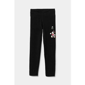 adidas colanți x Disney culoarea negru, cu imprimeu, JF3647 imagine