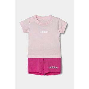 adidas set de bumbac pentru bebeluși culoarea roz, JC9744 imagine