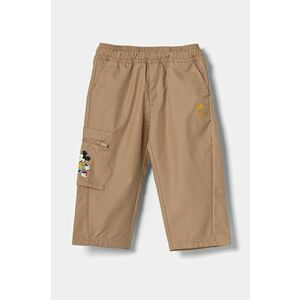 adidas pantaloni copii culoarea bej, cu imprimeu, JD4553 imagine