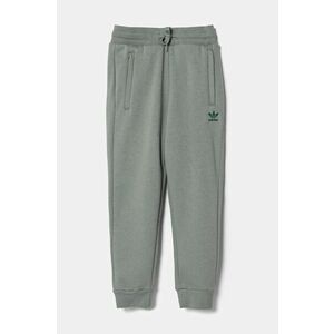 adidas Originals pantaloni de trening pentru copii culoarea verde, uni, JI5824 imagine