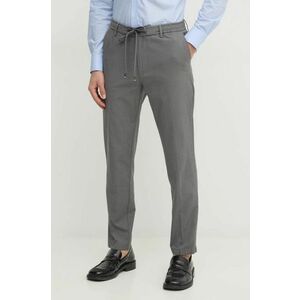 BOSS pantaloni bărbați, culoarea gri, drept, 50530856 imagine