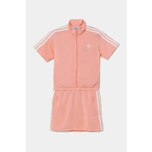 adidas Originals rochie fete culoarea portocaliu, mini, oversize, JD3534 imagine