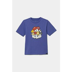 adidas tricou de bumbac pentru copii culoarea violet, cu imprimeu, JI6692 imagine