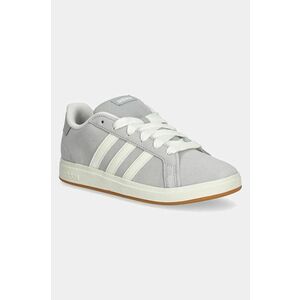 adidas sneakers de piele întoarsă pentru copii GRAND COURT 00s culoarea gri, JH6179 imagine