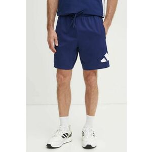 adidas pantaloni scurti Essentials barbati, culoarea albastru marin, IS6910 imagine