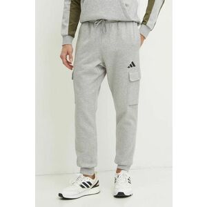 adidas pantaloni de trening Feelcozy culoarea gri, melanj, JE3823 imagine