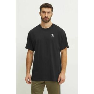 adidas Originals tricou din bumbac Essential barbati, culoarea negru, neted, JD0349 imagine