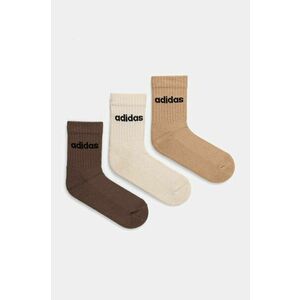 adidas sosete Essentials 3-pack culoarea bej, IZ0106 imagine