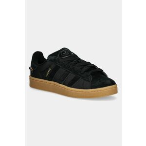 adidas Originals sneakers din piele intoarsă Campus 00s culoarea negru, JH7607 imagine