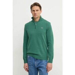 Gant pulover de bumbac culoarea verde imagine