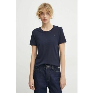 G-Star Raw tricou din bumbac femei, culoarea albastru marin imagine