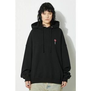 Fiorucci hanorac de bumbac Black Lollipop Patch Hoodie culoarea negru, cu glugă, cu imprimeu, M01FPSHO092CJ05BK01 imagine