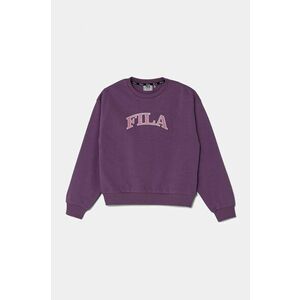 Fila bluză LOLLAR culoarea violet, cu imprimeu, FAT0579 imagine