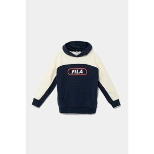 Fila bluză copii LUCKA culoarea albastru marin, cu glugă, cu imprimeu, FAT0567 imagine