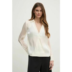 Pedro del Hierro bluză femei, culoarea bej, uni, 6638239 imagine