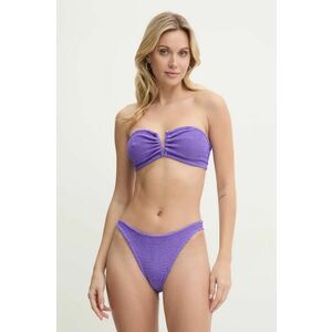 PARAMIDONNA costum de baie din două piese culoarea violet, cupa moale, SS24FG imagine