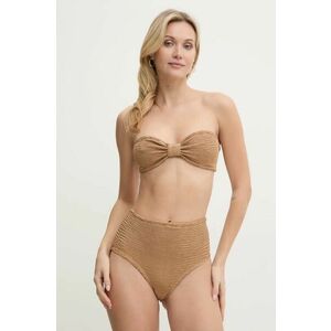 PARAMIDONNA costum de baie din două piese culoarea maro, cupa moale, SS25BECM imagine