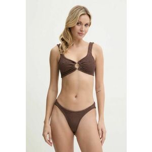 PARAMIDONNA costum de baie din două piese culoarea maro, cupa moale, SS24ICHO imagine