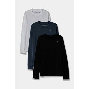 Abercrombie & Fitch longsleeve copii 3-pack uni, KI224-3108 imagine