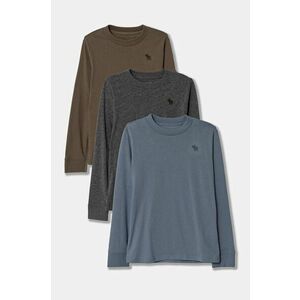 Abercrombie & Fitch longsleeve copii 3-pack uni, KI224-3109 imagine