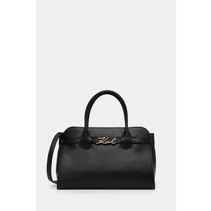 Karl Lagerfeld geantă de piele culoarea negru, A1W30148 imagine