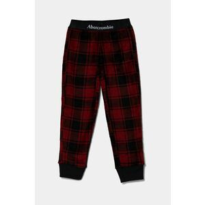 Abercrombie & Fitch pantaloni de pijama copii culoarea roșu, cu imprimeu, KI213-4031 imagine