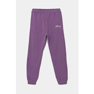 Fila pantaloni de trening pentru copii LONGEN culoarea violet, cu imprimeu, FAT0580 imagine