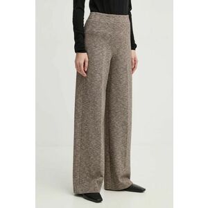 Drykorn pantaloni femei, culoarea maro, lat, medium waist, 138374 80693 imagine