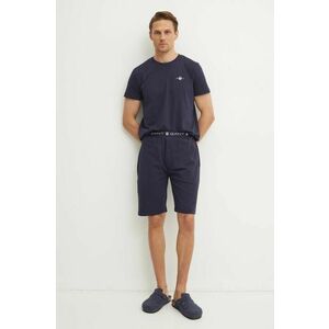 Gant pijamale de bumbac culoarea albastru marin, cu imprimeu, 902449900 imagine