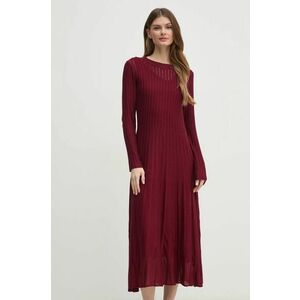 Pedro del Hierro rochie culoarea bordo, maxi, evazată, 6198628 imagine