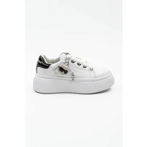 Karl Lagerfeld sneakers din piele KREEPER LO NFT culoarea alb, KL42376T imagine