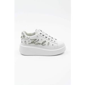 Karl Lagerfeld sneakers din piele ANAKAPRI culoarea alb, KL63525 imagine