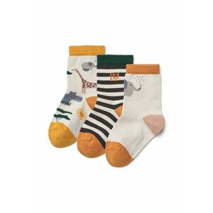 Liewood șosete copii Silas Socks 3-Pack 3-pack culoarea alb, LW20014 imagine