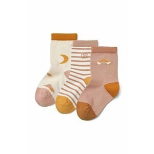 Liewood șosete copii Silas Socks 3-Pack 3-pack culoarea roz, LW20014 imagine