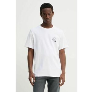 Converse tricou din bumbac bărbați, culoarea bej, cu imprimeu, 10027195-A02 imagine