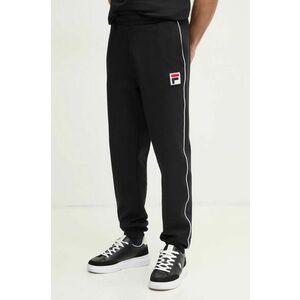 Fila pantaloni de trening Lincoln culoarea negru, cu imprimeu, FAM0663 imagine