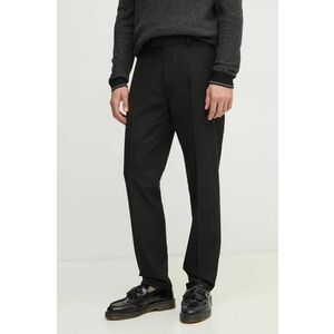 Sisley pantaloni barbati, culoarea negru, drept, 4NGUSF04P imagine