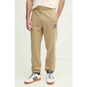 Fila pantaloni de trening Lincoln culoarea bej, cu imprimeu, FAM0663 imagine