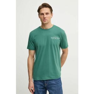 Gant tricou din bumbac barbati, culoarea verde, cu imprimeu, 2044017 imagine