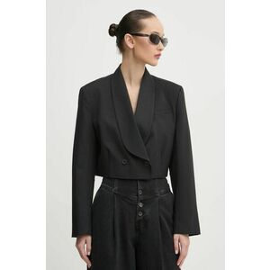 MUNTHE sacou SILVIE culoarea negru, cu doua randuri de nasturi, modelator, 244150124412 imagine