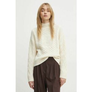 FROM FUTURE pulover de casmir culoarea bej, cu turtleneck, WPM02150 imagine