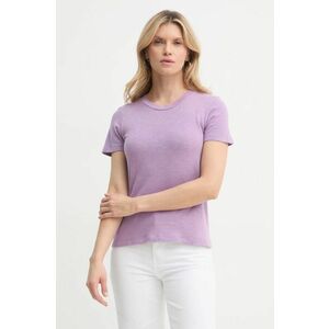 American Vintage tricou din bumbac femei, culoarea violet, SON28GE25 imagine