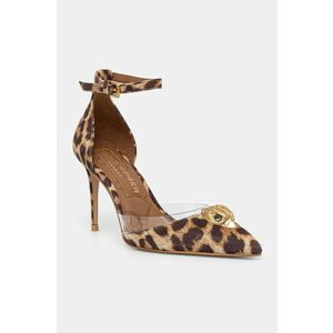 Kurt Geiger London pantofi cu toc Belgravia Vinyl High culoarea bej, 3955739999 imagine